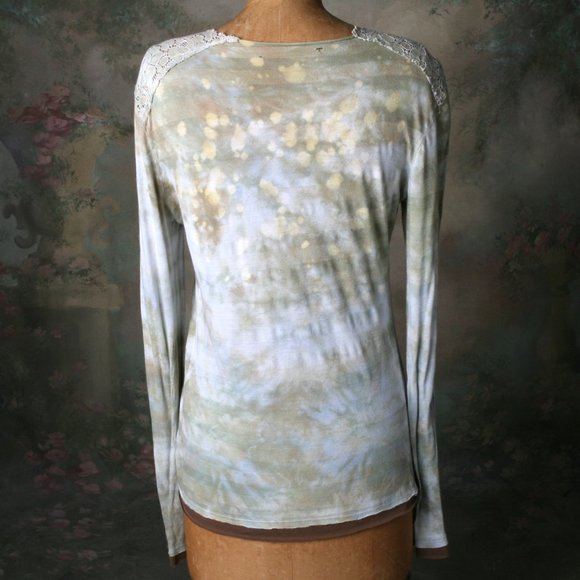BKE Long Sleeve Tiedye Acid Wash Super Soft Stripe - Picture 6 of 7